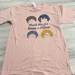 Pink Graphic T-Shirt with Thank You Print